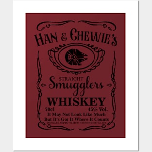 Han and Chewie's Straight Smugglers Whiskey Posters and Art